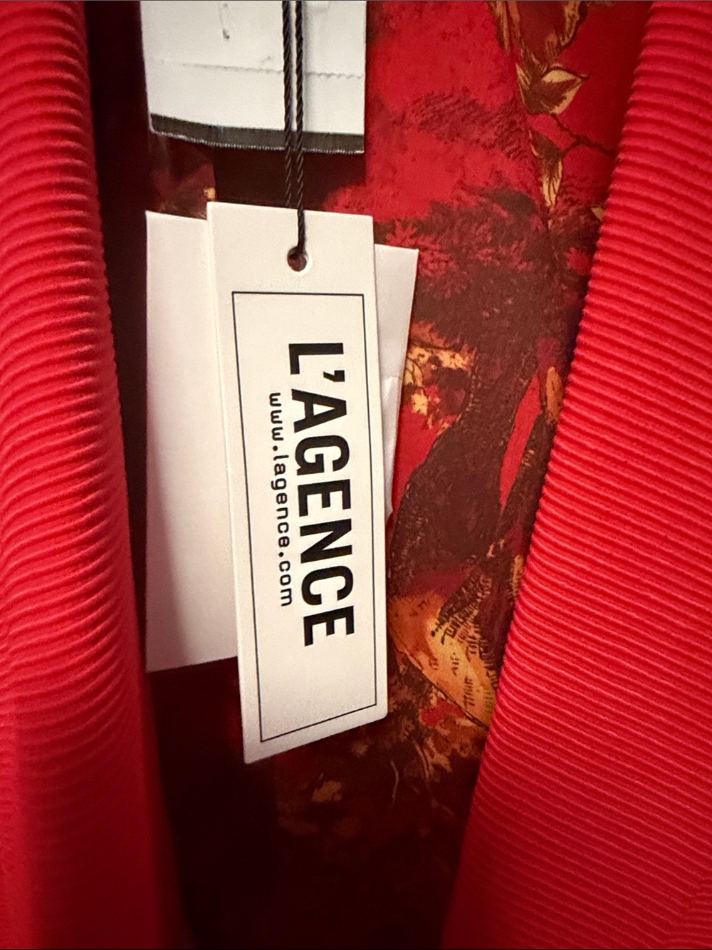 NWT L'Agence Brooke Double-Breasted Crop Blazer in Fire Red. SIZE 10 - Picture 7 of 10